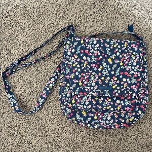 Vera Bradley Navy Floral Crossbody Bag